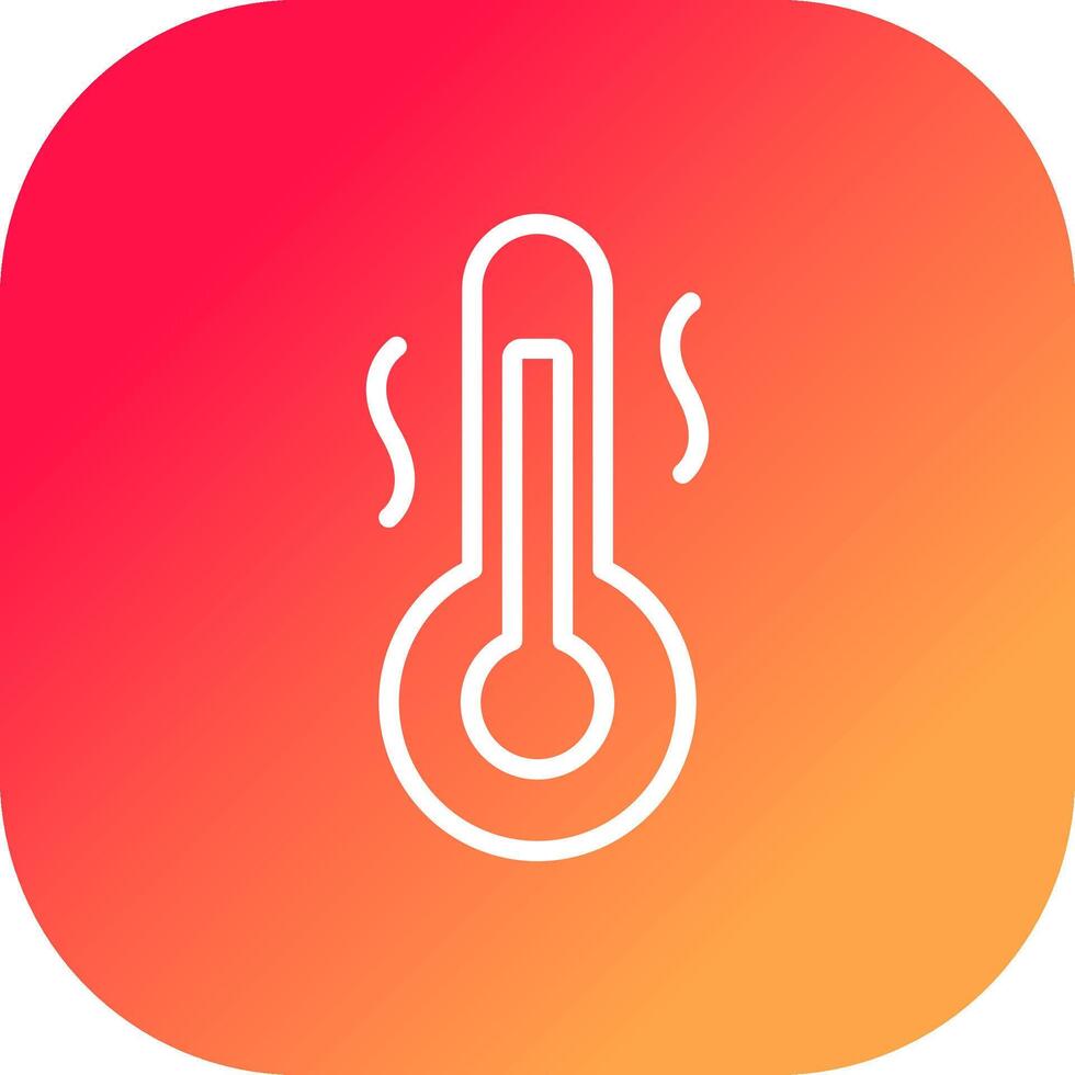 kreatives Icon-Design bei heißen Temperaturen vektor