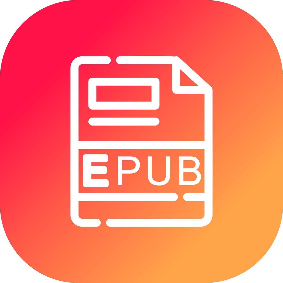 epub kreativ Symbol Design vektor