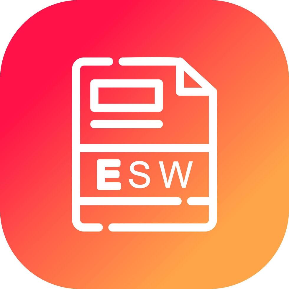 esw kreativ Symbol Design vektor