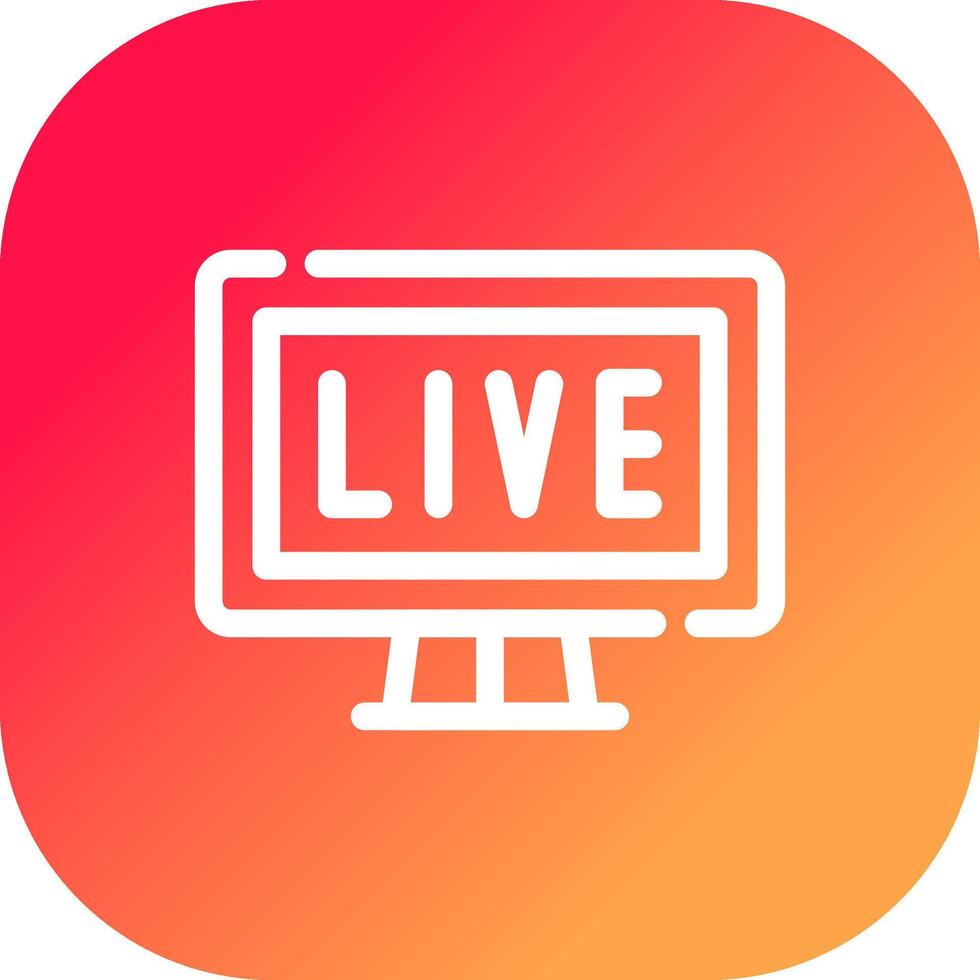 kreatives Icon-Design für Live-Streaming vektor