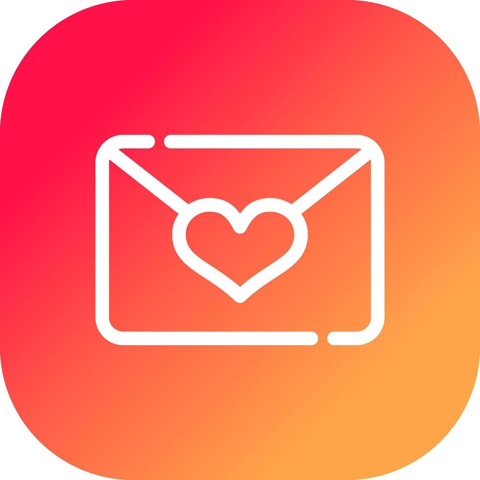 Liebe Mail kreativ Symbol Design vektor