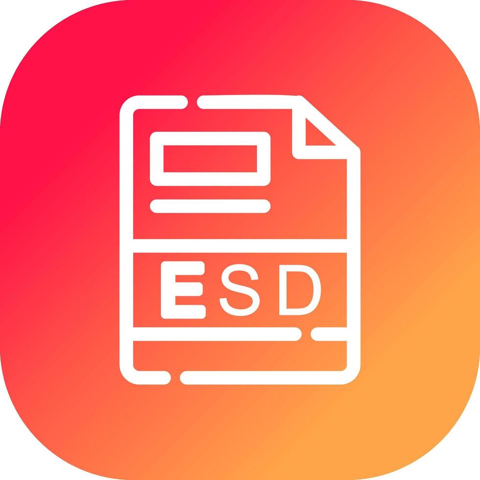 esd kreativ Symbol Design vektor