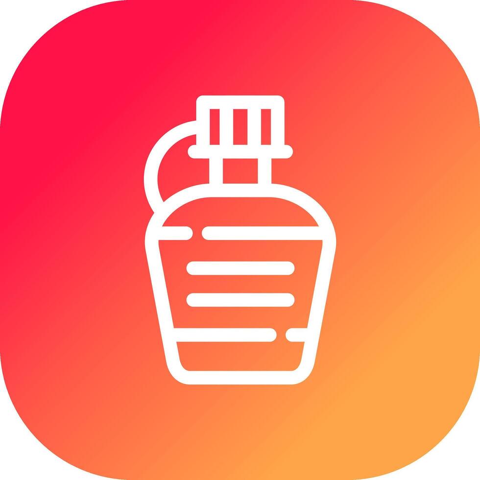 Wasserflasche kreatives Icon-Design vektor