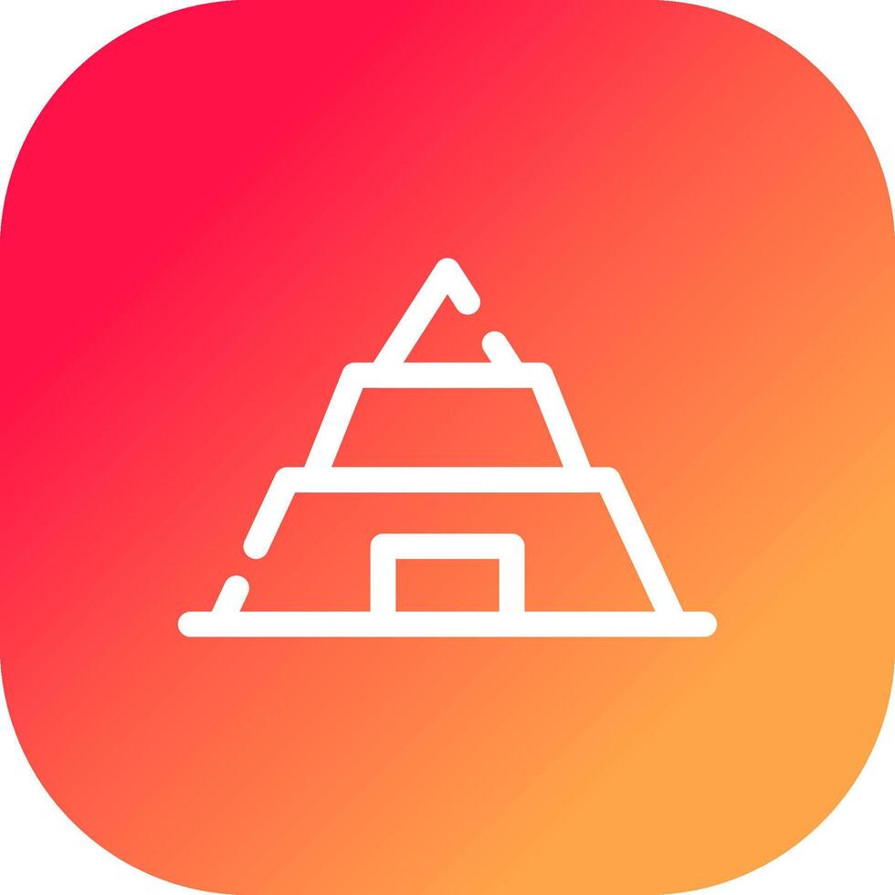 Pyramide kreatives Icon-Design vektor