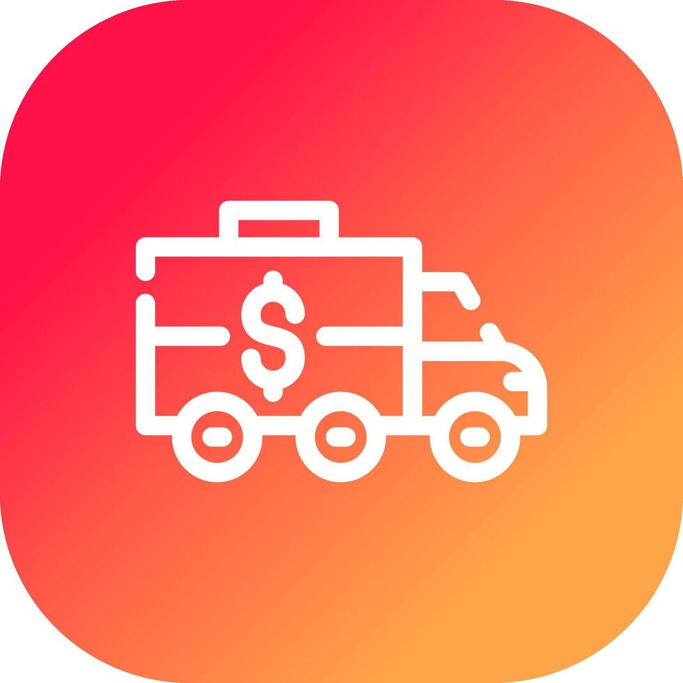 Bankwagen kreatives Icon-Design vektor