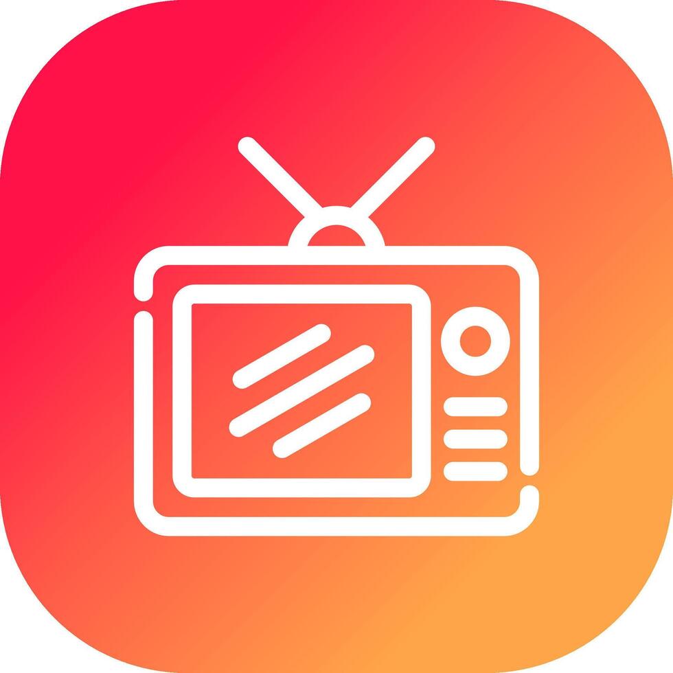 TV-kreatives Icon-Design vektor