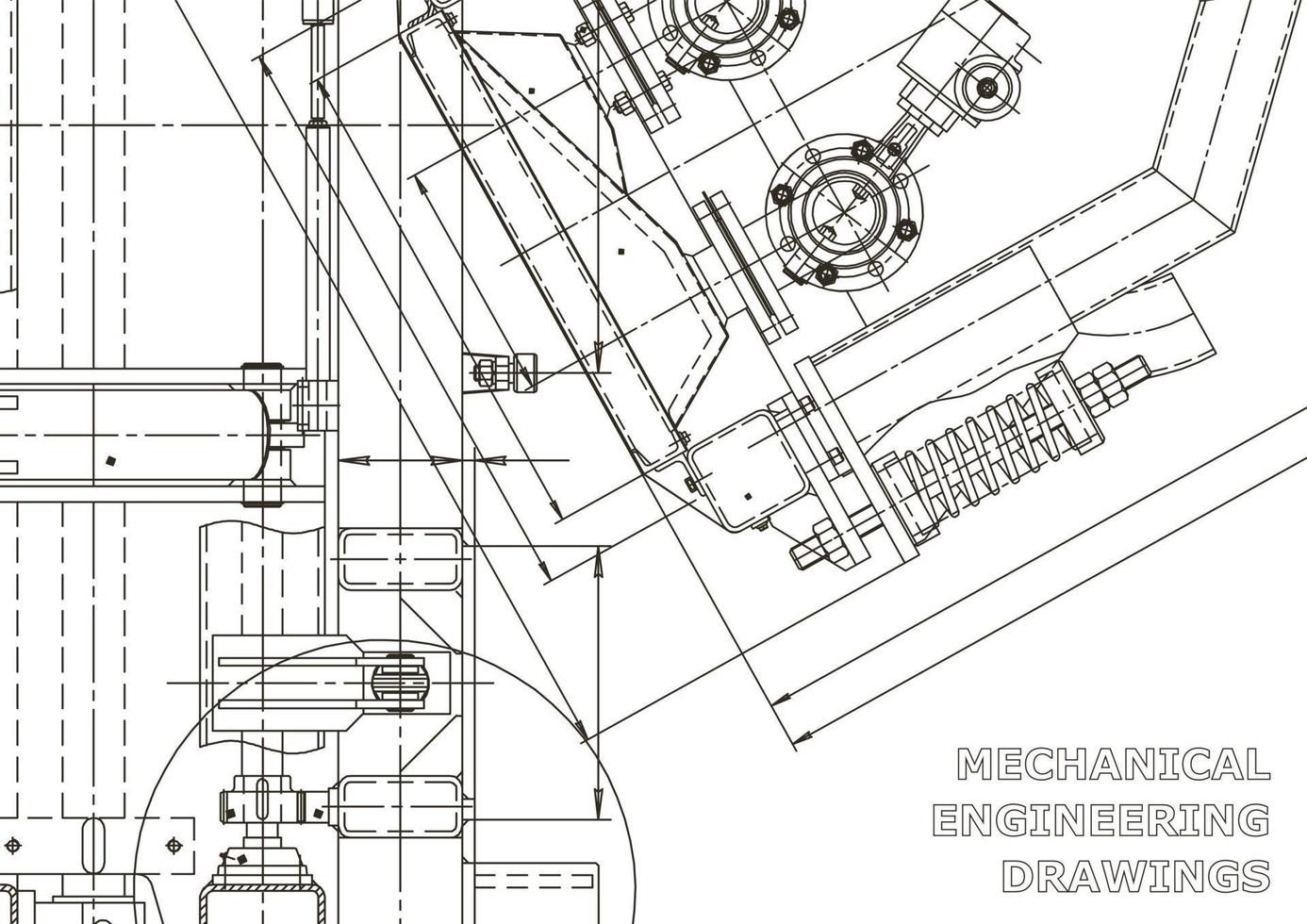 Startseite. vektortechnische Zeichnungen. mechanischer Instrumentenbau. technische abstrakte Hintergründe. technische Illustration vektor