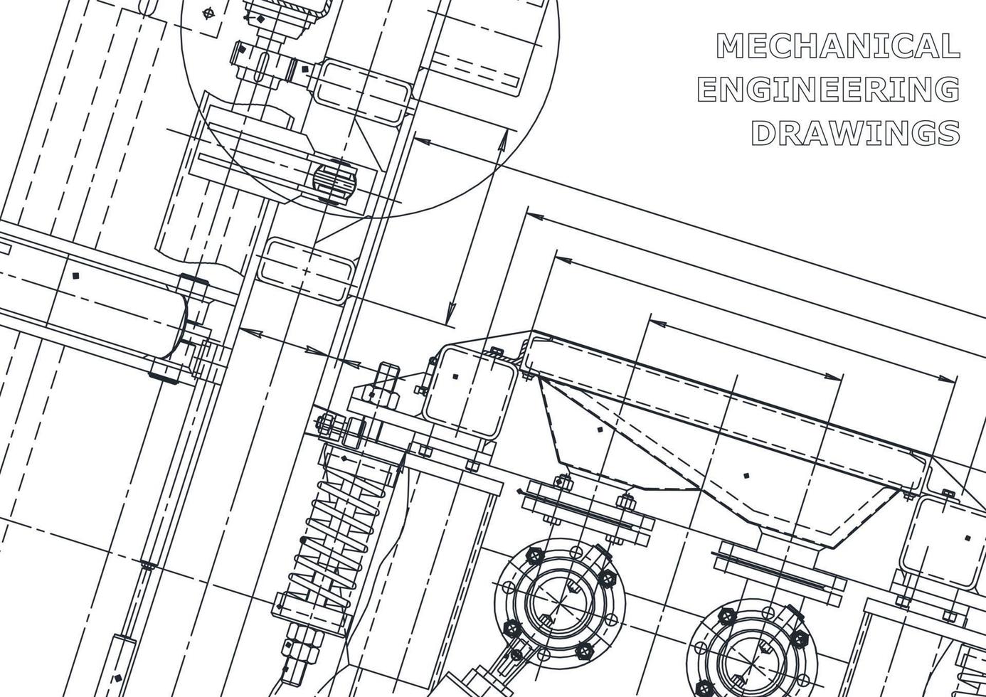 Startseite. vektortechnische Zeichnungen. mechanischer Instrumentenbau. technische abstrakte Hintergründe. technische Illustration vektor