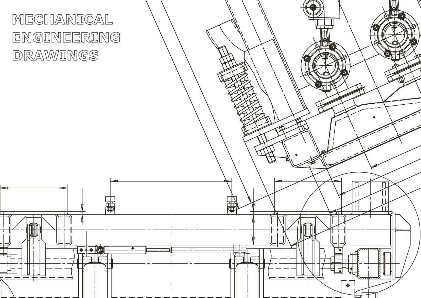 Startseite. vektortechnische Zeichnungen. mechanischer Instrumentenbau. technische abstrakte Hintergründe. technische Illustration vektor