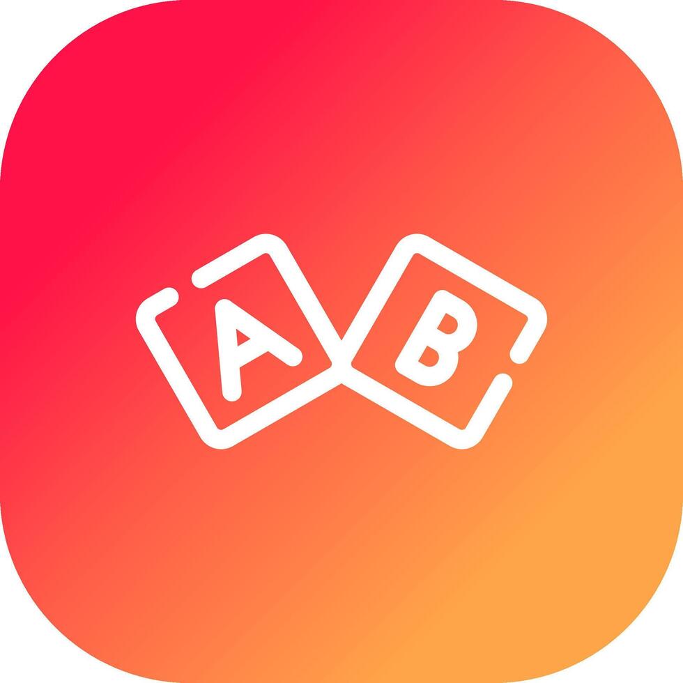 ABC-Block kreatives Icon-Design vektor