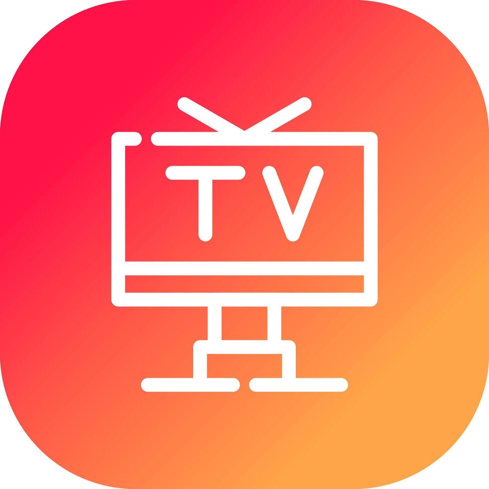 TV-kreatives Icon-Design vektor