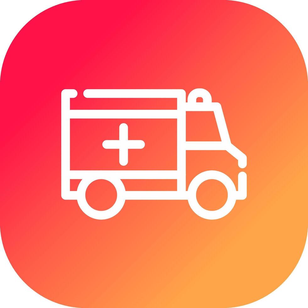 Krankenwagen kreatives Icon-Design vektor