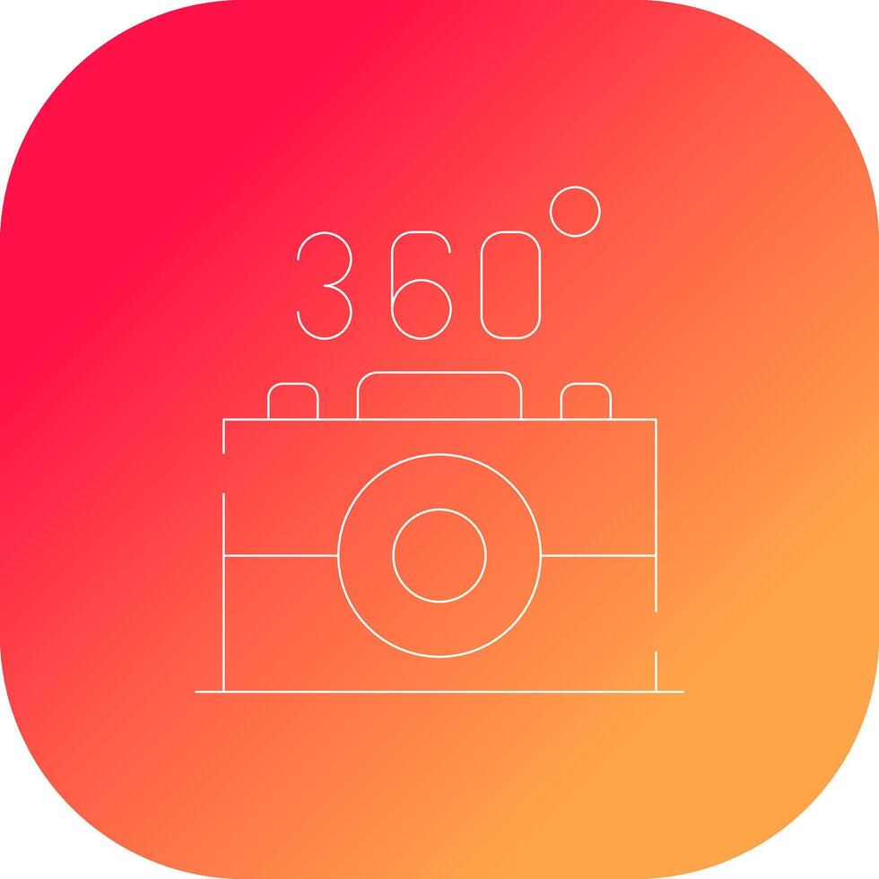 360 kamera kreativ ikon design vektor