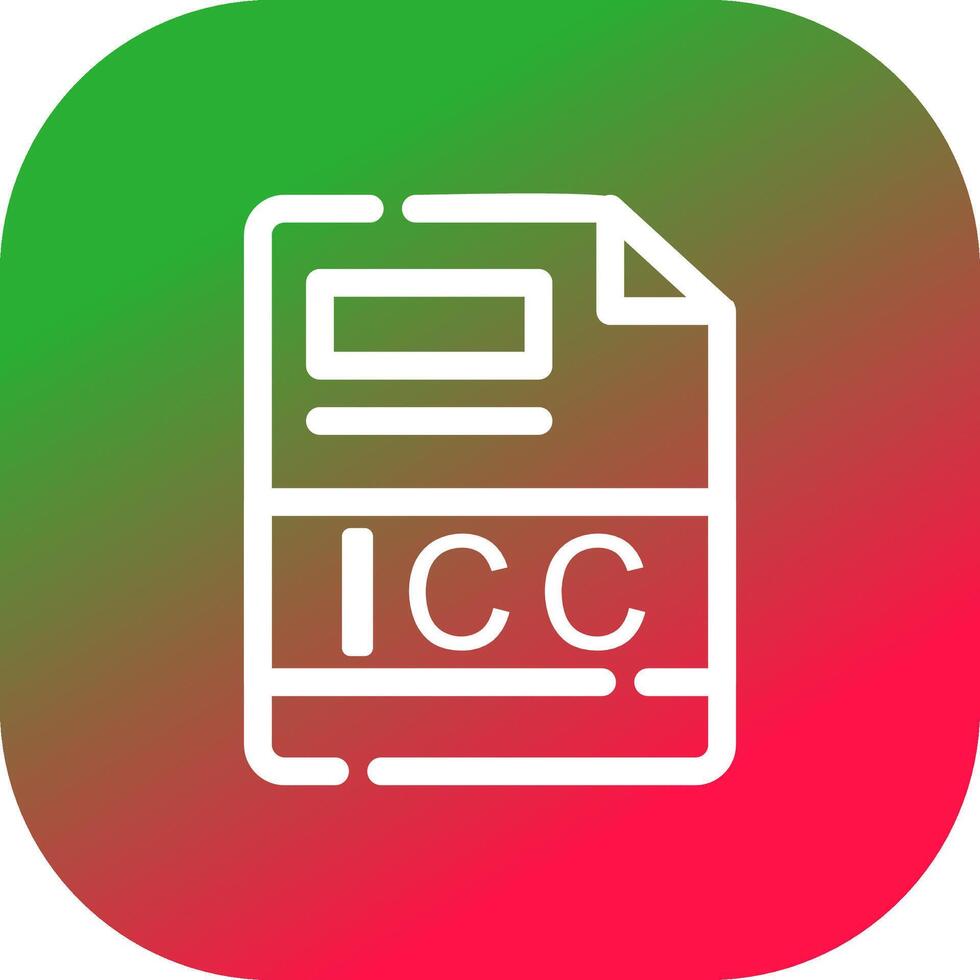 icc kreativ ikon design vektor