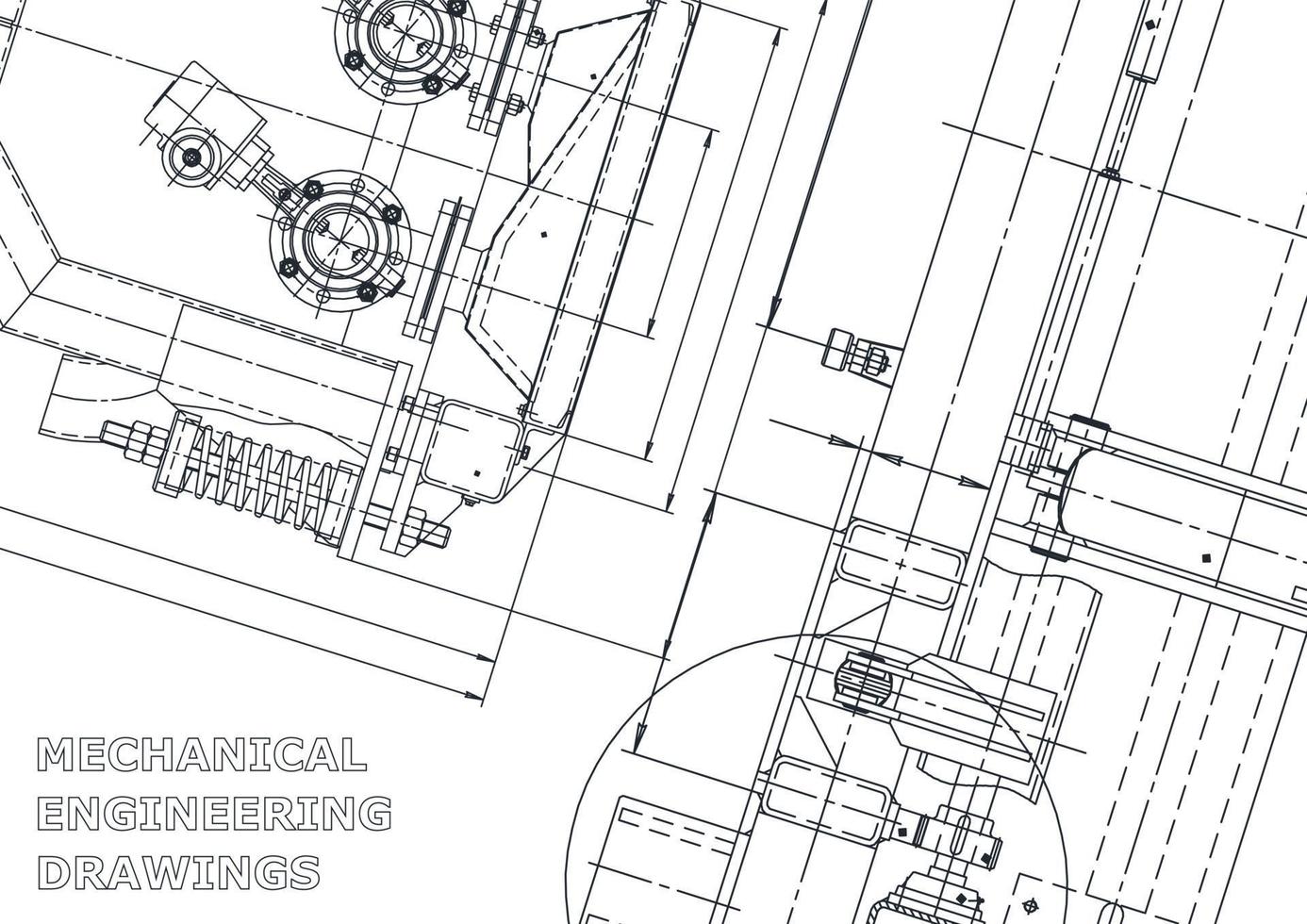 omslag. vektor tekniska ritningar. tillverkning av mekaniska instrument. tekniska abstrakta bakgrunder. teknisk illustration