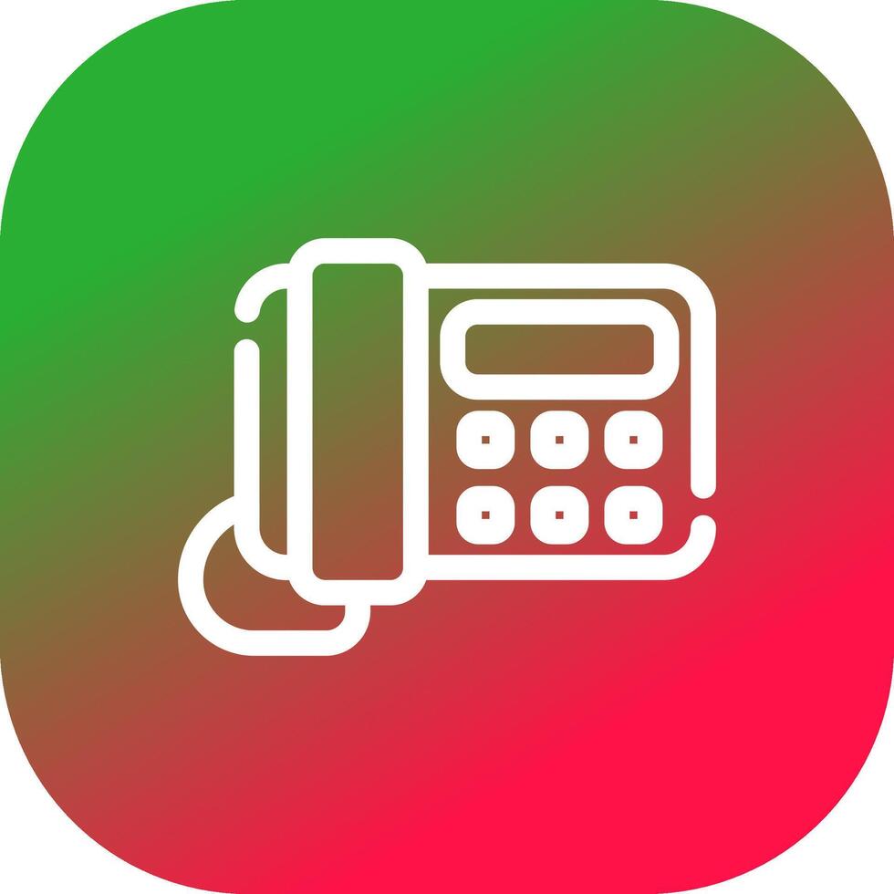 telefon kontor kreativ ikon design vektor