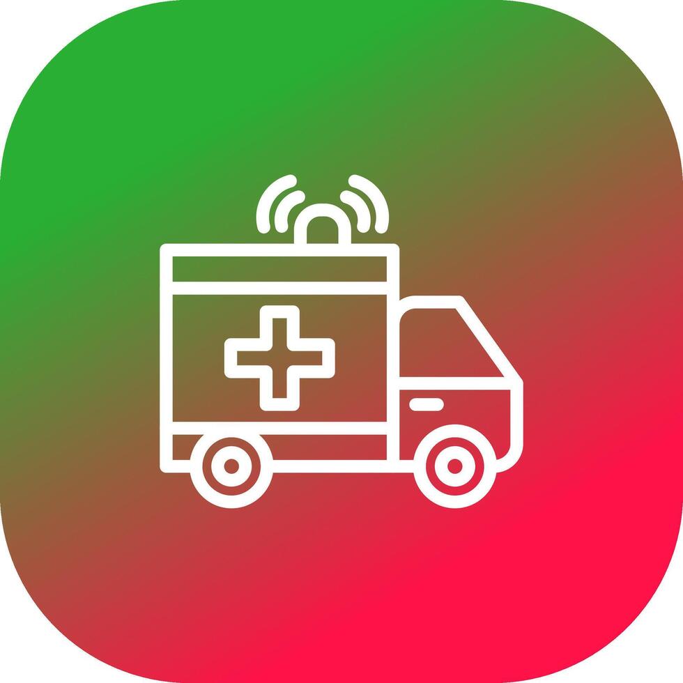 Krankenwagen kreatives Icon-Design vektor