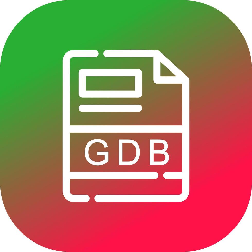 gdb kreativ Symbol Design vektor