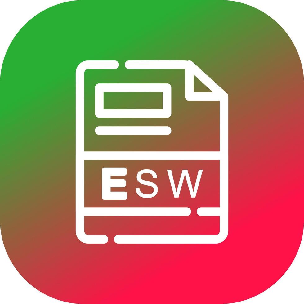 esw kreativ Symbol Design vektor