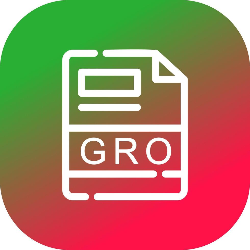 gro kreativ Symbol Design vektor