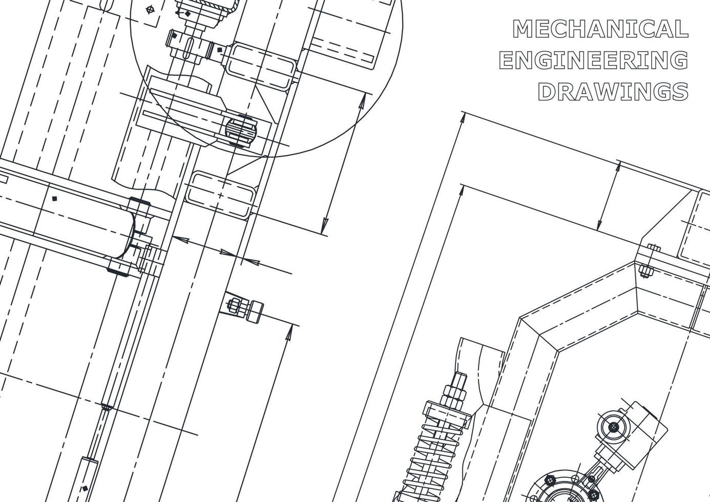 Startseite. vektortechnische Zeichnungen. mechanischer Instrumentenbau. technische abstrakte Hintergründe. technische Illustration vektor