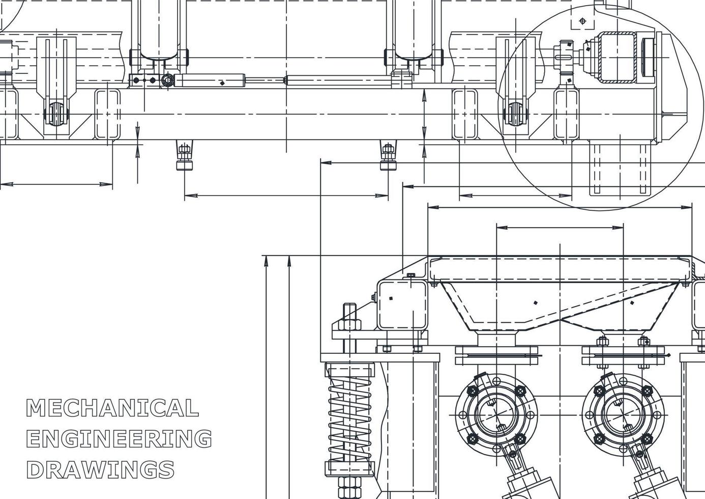 Startseite. vektortechnische Zeichnungen. mechanischer Instrumentenbau. technische abstrakte Hintergründe. technische Illustration vektor