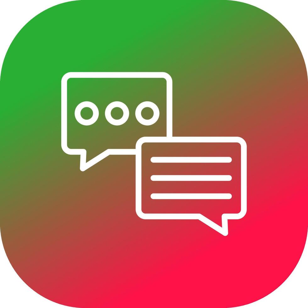 Chat kreatives Icon-Design vektor