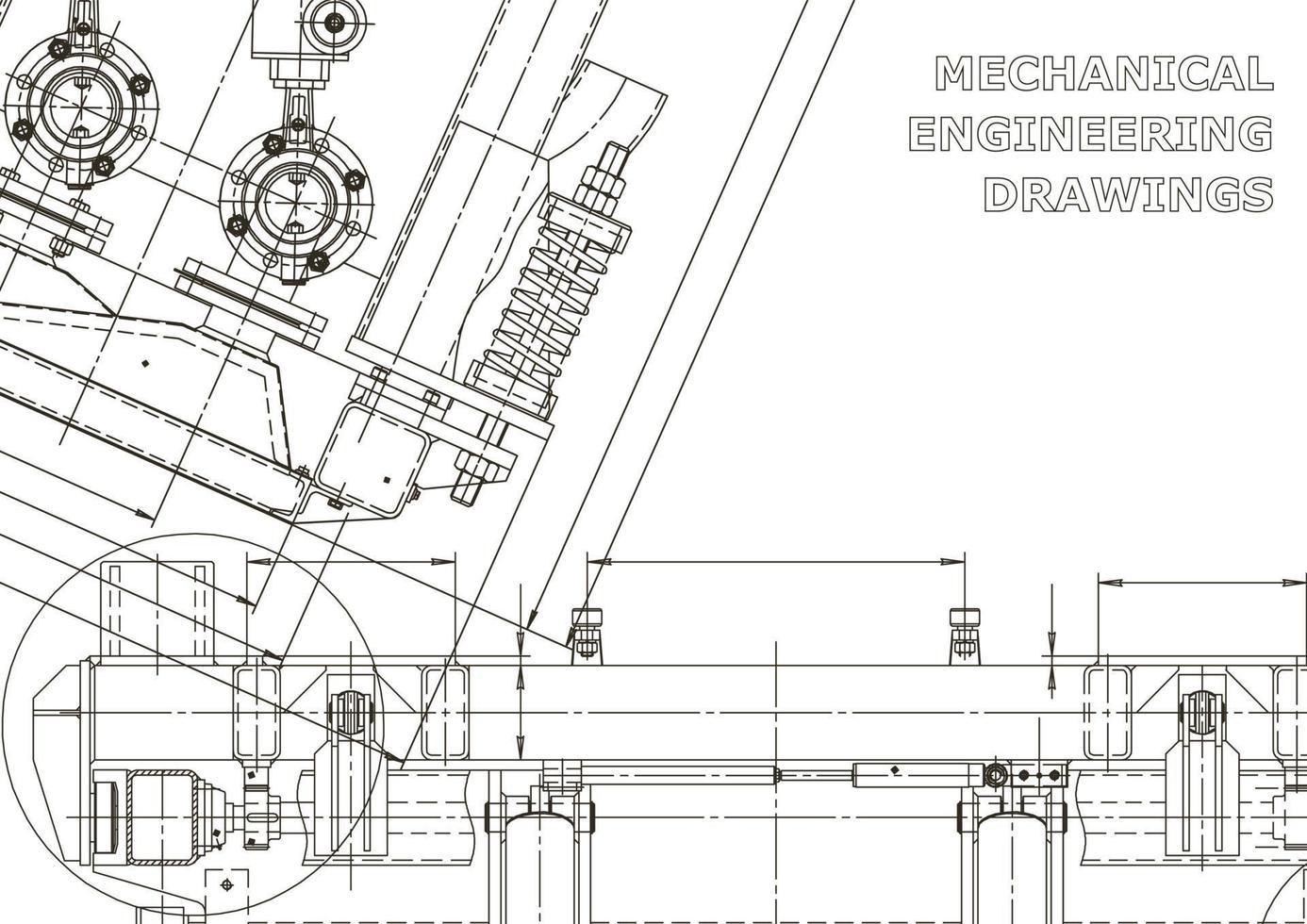 Startseite. vektortechnische Zeichnungen. mechanischer Instrumentenbau. technische abstrakte Hintergründe. technische Illustration vektor