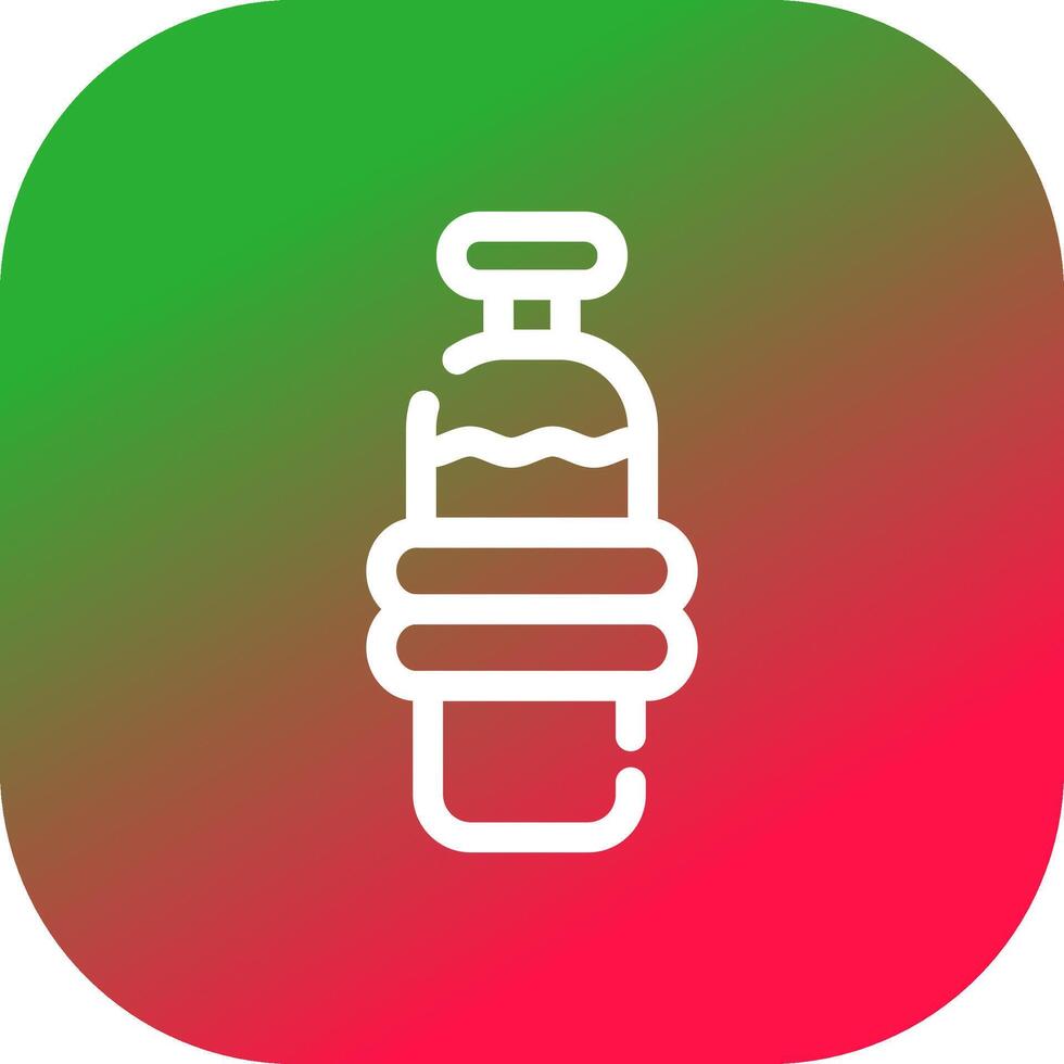 Wasserflasche kreatives Icon-Design vektor