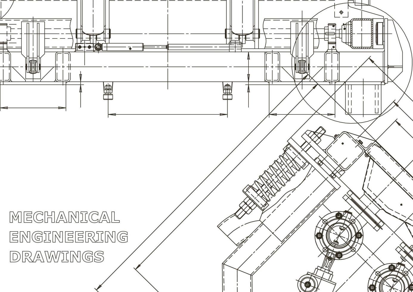 Startseite. vektortechnische Zeichnungen. mechanischer Instrumentenbau. technische abstrakte Hintergründe. technische Illustration vektor