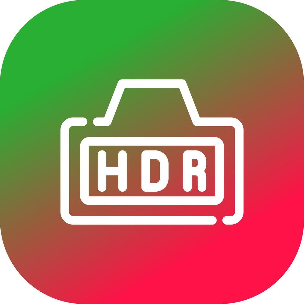 hdr kreativ ikon design vektor