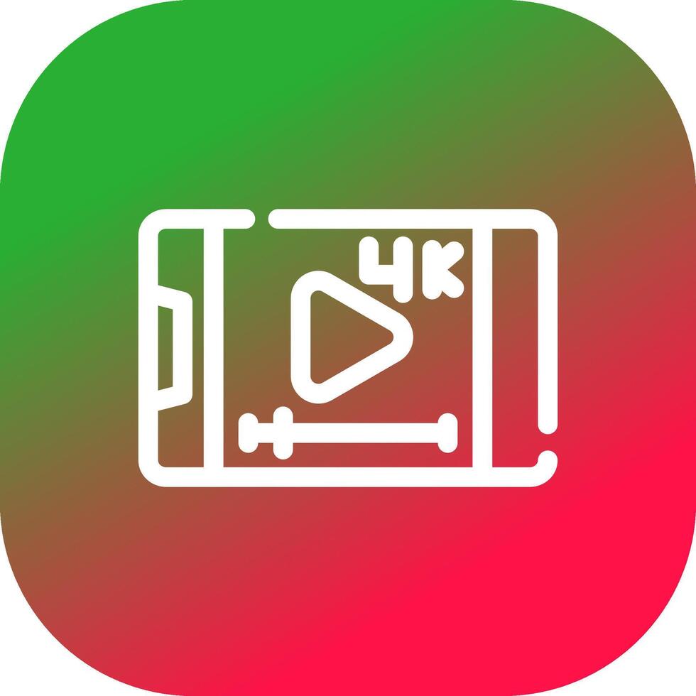 Video-Streaming kreatives Icon-Design vektor