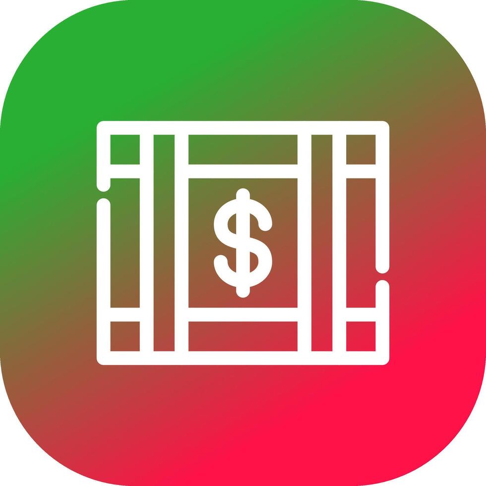 Geld kreatives Icon-Design vektor