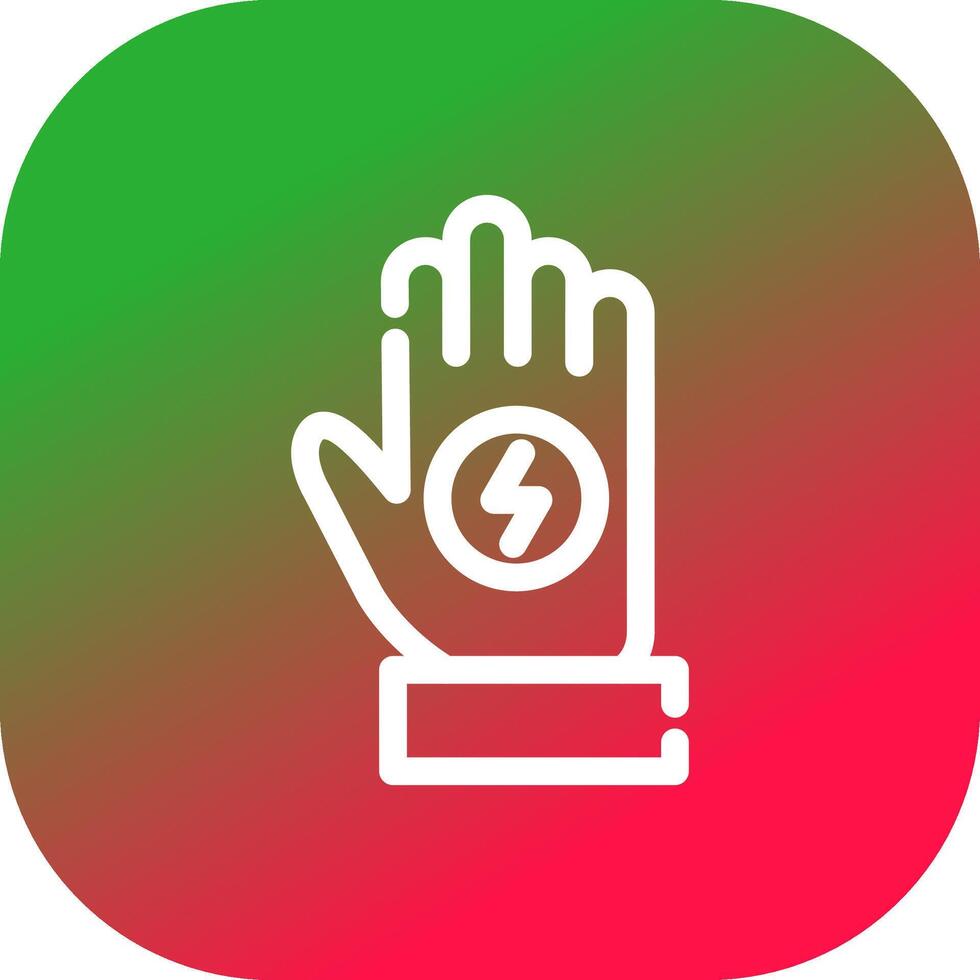 Handschuh kreatives Icon-Design vektor