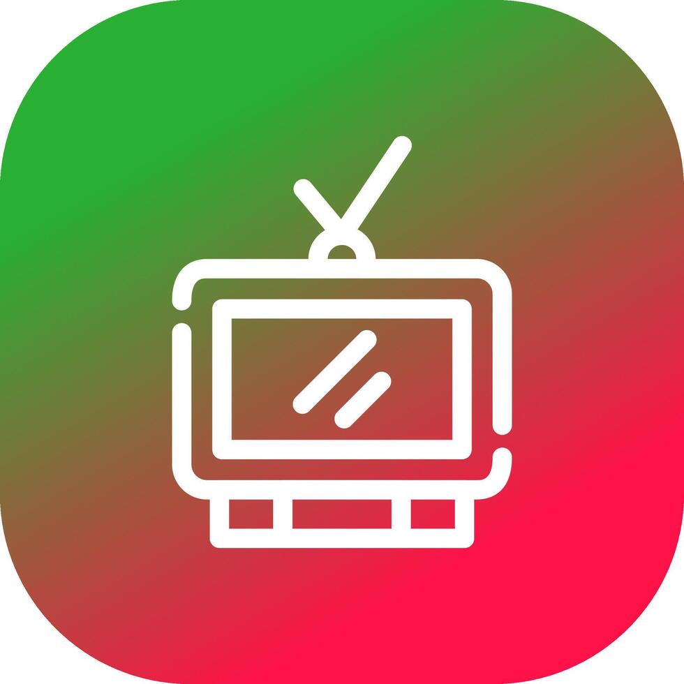 kreatives Icon-Design für das Fernsehen vektor