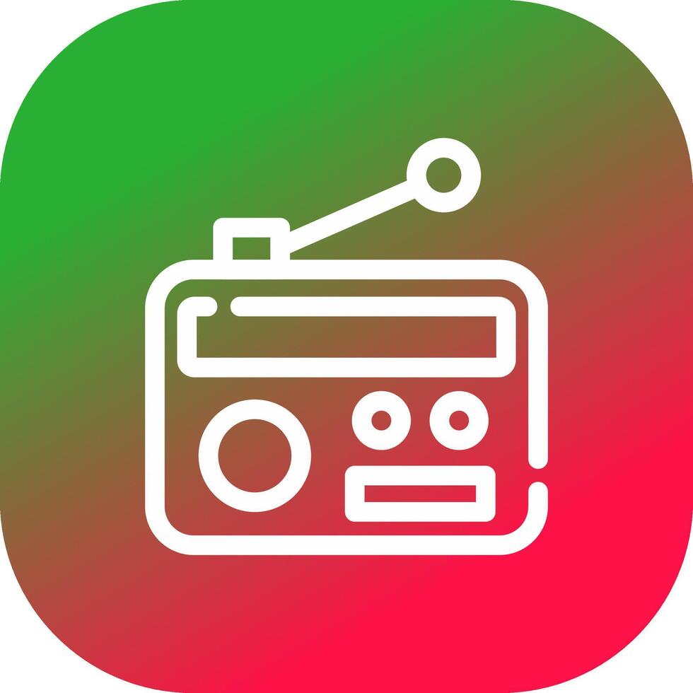 Radio kreatives Icon-Design vektor