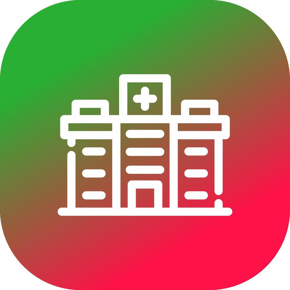 Krankenhaus kreatives Icon-Design vektor