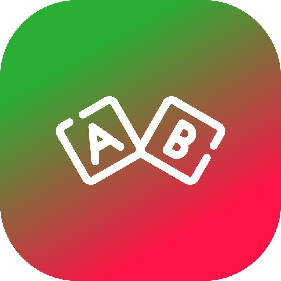 ABC-Block kreatives Icon-Design vektor