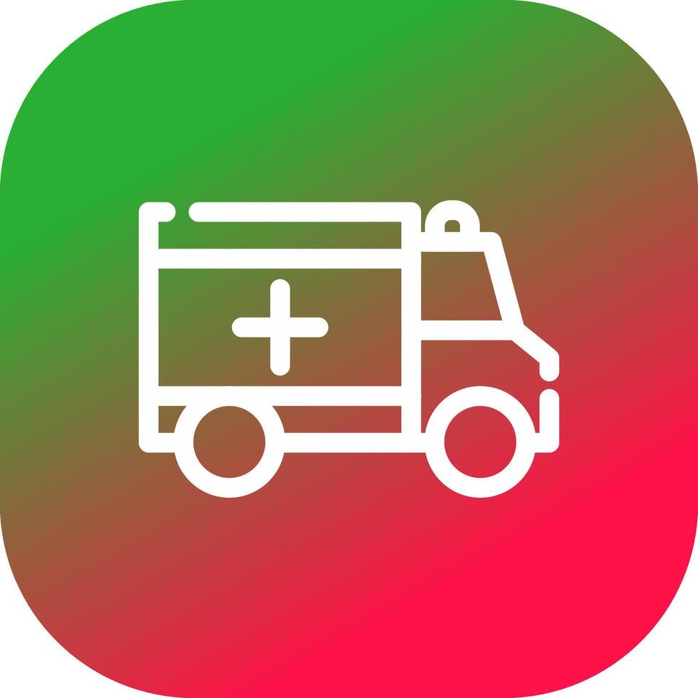 Krankenwagen kreatives Icon-Design vektor