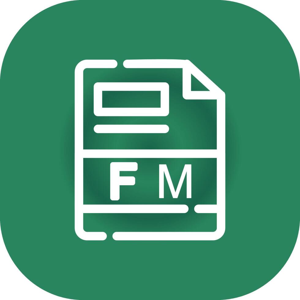 fm kreativ Symbol Design vektor