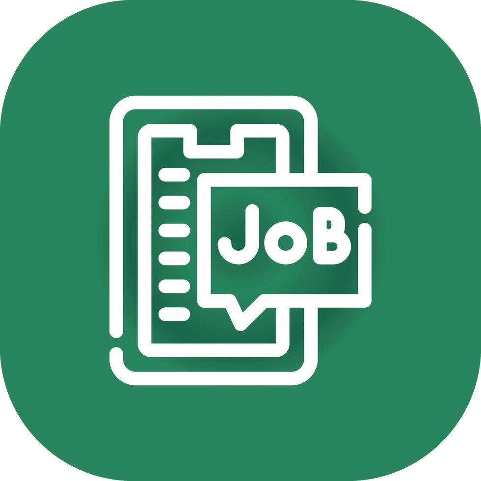 kreatives Icon-Design für die Jobsuche vektor