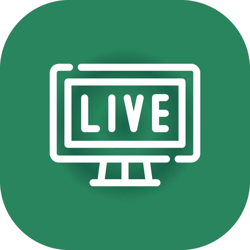 kreatives Icon-Design für Live-Streaming vektor