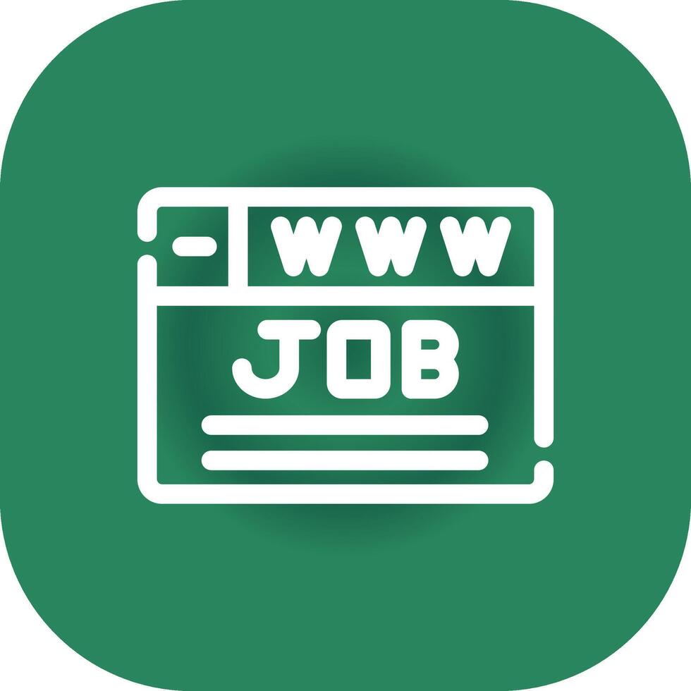 kreatives Icon-Design für die Jobsuche vektor