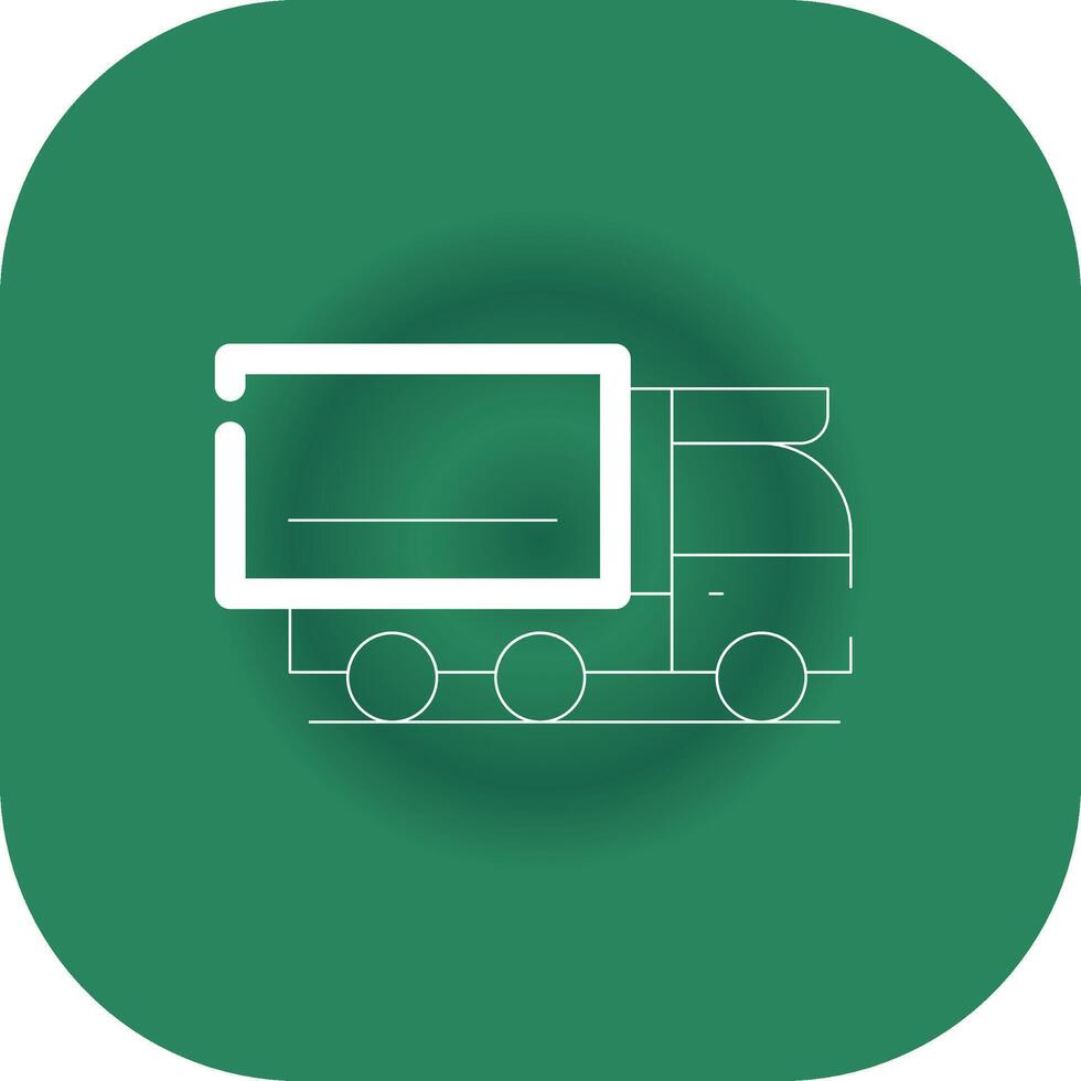 Fracht-LKW kreatives Icon-Design vektor