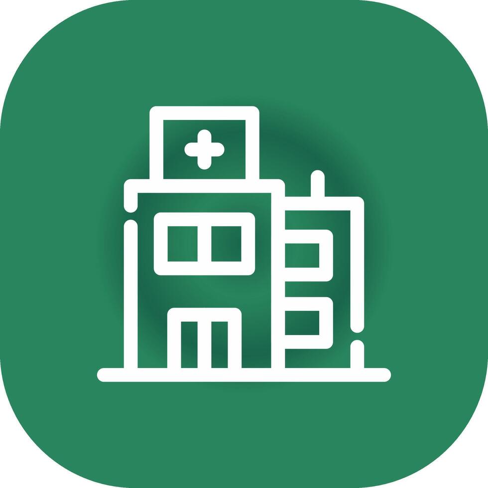 Krankenhaus kreatives Icon-Design vektor