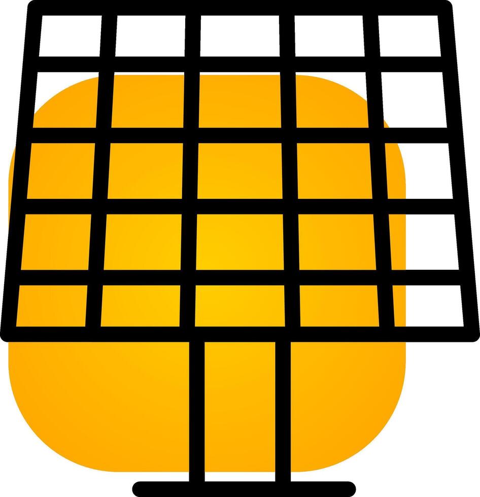 Solarpanel kreatives Icon-Design vektor