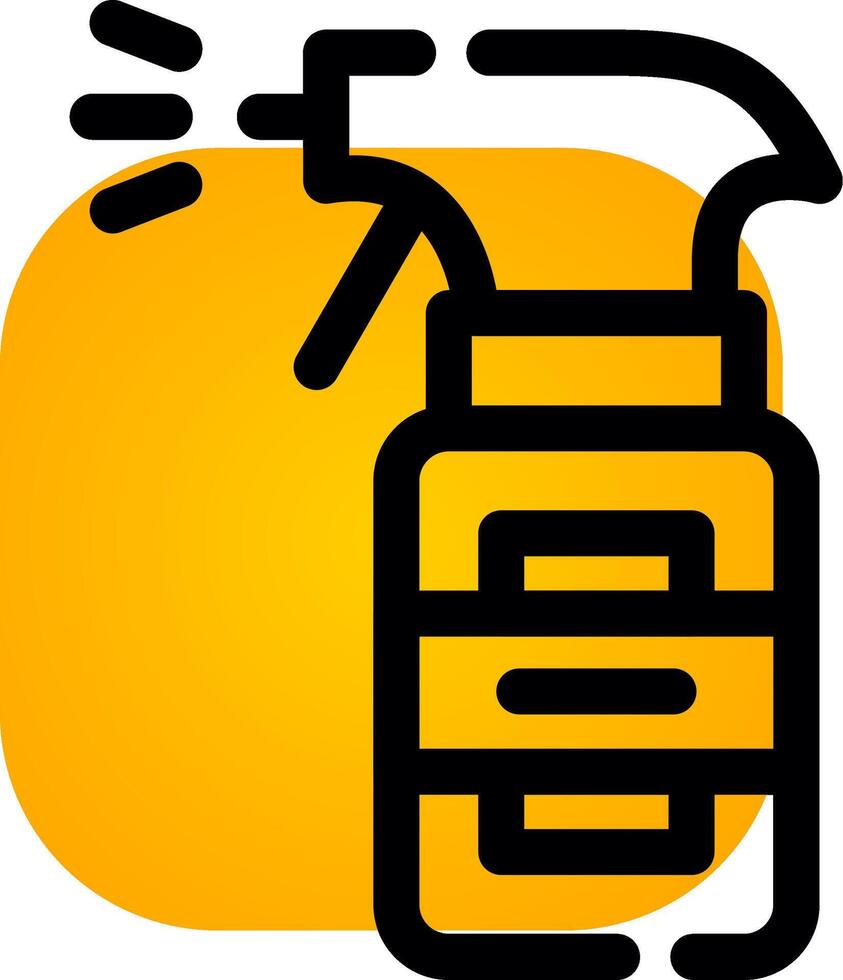 Sprühflasche kreatives Icon-Design vektor