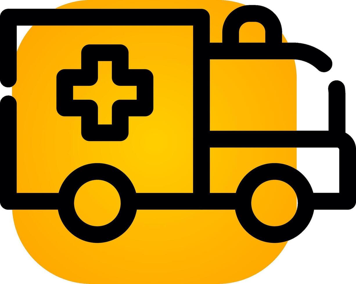 Krankenwagen kreatives Icon-Design vektor