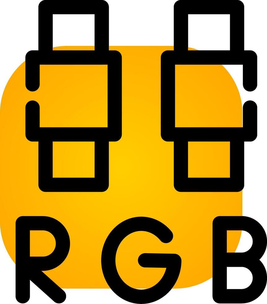 RGB-kreatives Icon-Design vektor