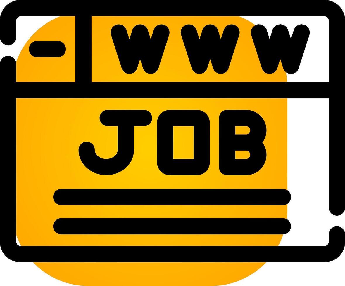 kreatives Icon-Design für die Jobsuche vektor